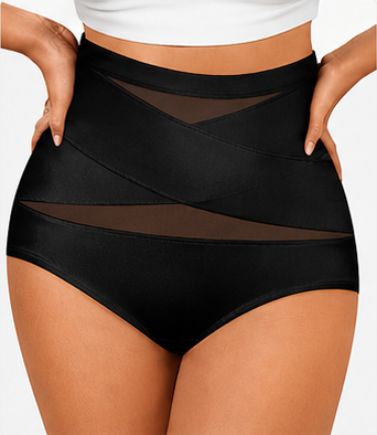 Rolig – Højtaljede shapewear-trusser med 360° støtte