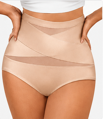 Rolig – Højtaljede shapewear-trusser med 360° støtte